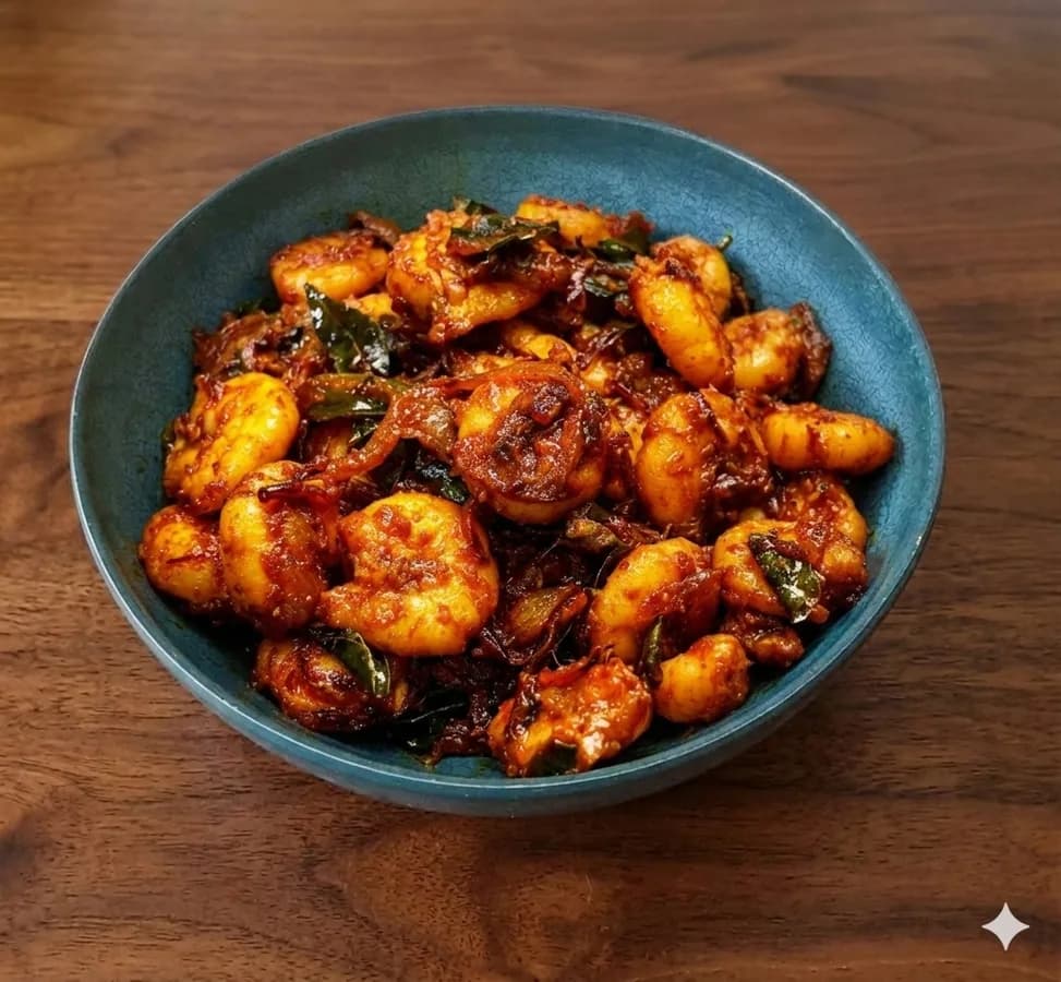 Andhra Style Shrimp Fry