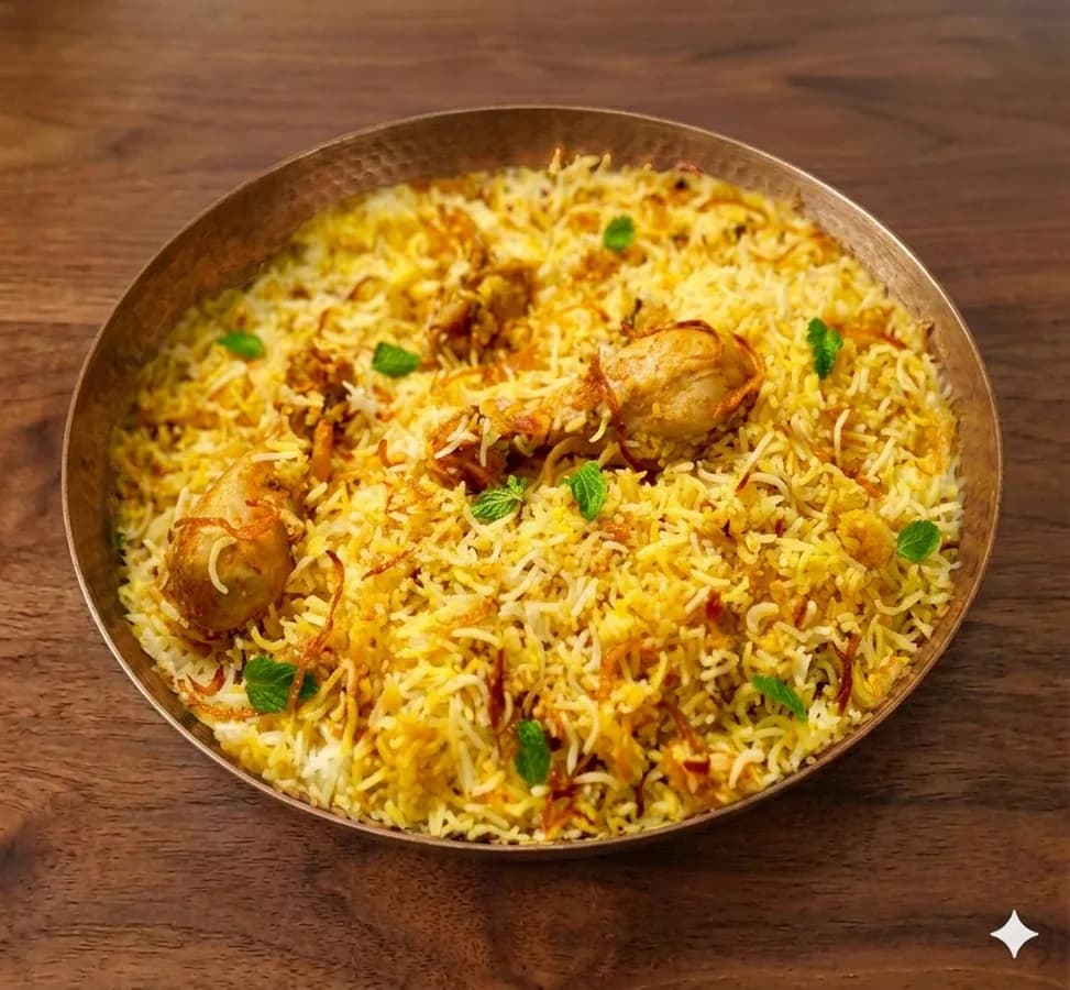 Hyderabadi Chicken Dum Biryani